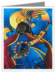 Custom Text Note Card - Mary, Star Visitation by M. McGrath