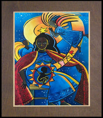 Wood Plaque Premium - Mary, Star Visitation by M. McGrath