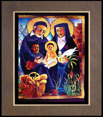 Wood Plaque Premium - Sts. Vincent and Louise by M. McGrath