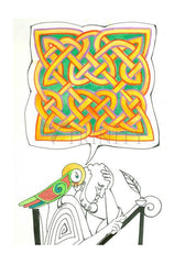 Holy Card - Celtic Talking Bird by M. McGrath