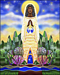 Wood Plaque - Mary, Tower of Power by M. McGrath