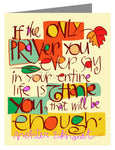 Custom Text Note Card - Thank You Prayer by M. McGrath