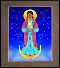 Wood Plaque Premium - Our Lady, Untier of Knots by M. McGrath