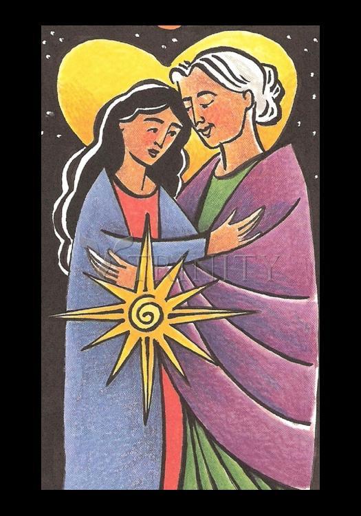 Visitation - Night - Holy Card by Br. Mickey McGrath, OSFS - Trinity Stores
