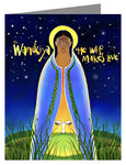 Custom Text Note Card - Wanikiya Jesus by M. McGrath