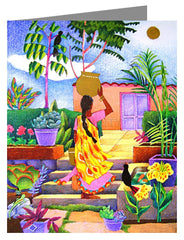 Custom Text Note Card - Woman at the Well by M. McGrath