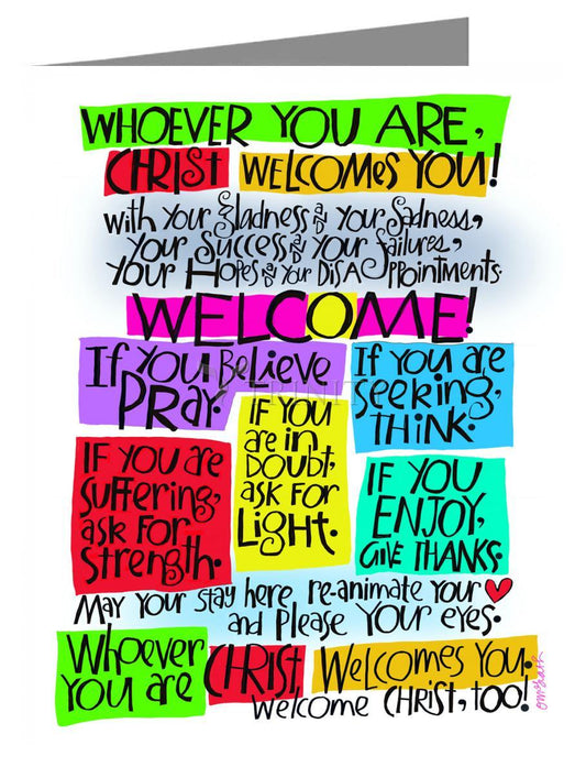 Welcome Prayer - Note Card Custom Text