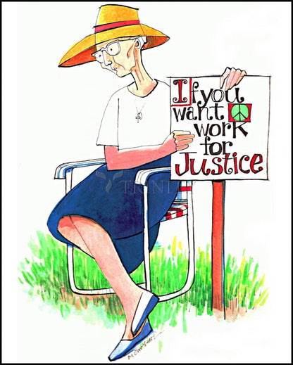 Work for Justice - Wood Plaque