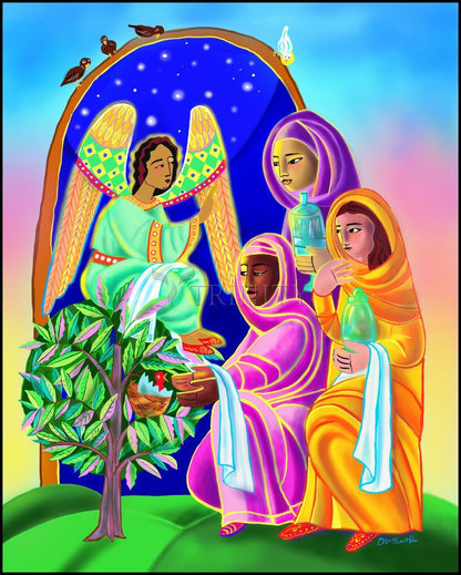 Women at the Tomb - Wood Plaque by Br. Mickey McGrath, OSFS - Trinity Stores