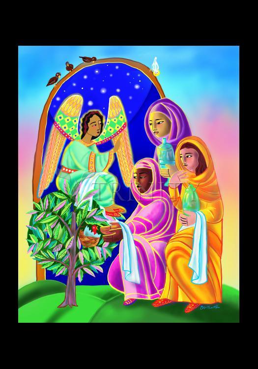 Women at the Tomb - Holy Card