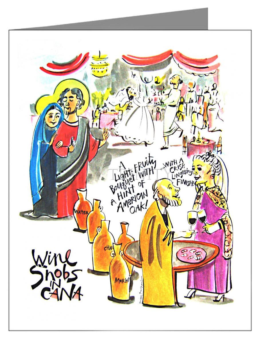 Wine Snobs in Cana - Note Card Custom Text