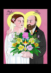 Holy Card - Sts. Zélie and Louis Martin by M. McGrath