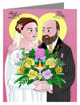 Custom Text Note Card - Sts. Zélie and Louis Martin by M. McGrath