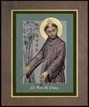 Wood Plaque Premium - St. Francis, Le Fou de Dieu by M. Reyes