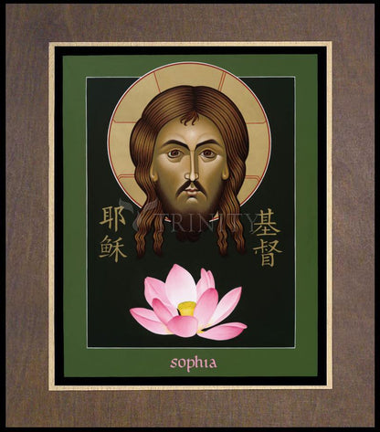 Christ Sophia: The Word of God - Wood Plaque Premium