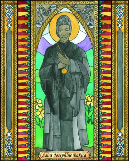 St. Josephine Bakita - Giclee Print by Brenda Nippert - Trinity Stores