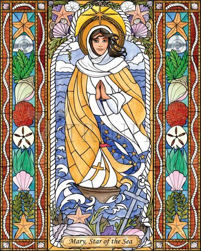 Our Lady Star of the Sea - Giclee Print by Brenda Nippert - Trinity Stores
