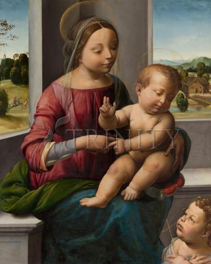 Madonna and Child with Young St. John the Baptist - Giclee Print