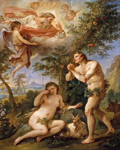 Rebuke of Adam and Eve - Giclee Print