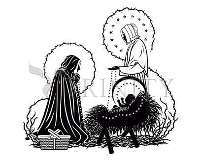 St. Jeanne Jugan and Infant Jesus - Giclee Print