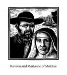 Giclée Print - Sts. Damien and Marianne of Molokai by J. Lonneman
