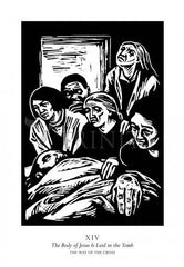 Giclée Print - Traditional Stations of the Cross 14 - The Body of Jesus is Laid in the Tomb by J. Lonneman