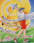 Giclée Print - Golfer: Do Everything Calmly by M. McGrath