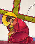 Giclée Print - Stations of the Cross - 3 Jesus Falls the First Time by M. McGrath