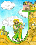 Giclée Print - St. Joseph and Jesus in Jerusalem by M. McGrath