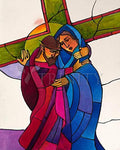 Giclée Print - Stations of the Cross - 4 Jesus Meets His Sorrowful Mother by M. McGrath