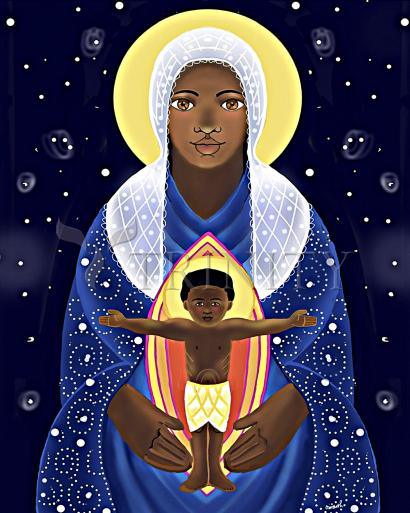 Mary, Seat of Wisdom - Giclee Print by Br. Mickey McGrath, OSFS - Trinity Stores