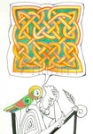 Giclée Print - Celtic Talking Bird by M. McGrath