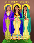 Giclée Print - Sts. Mary, Ann, Kateri - Holy Women Pray for Us by M. McGrath