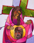 Giclée Print - Stations of the Cross - 6 St. Veronica Wipes the Face of Jesus by M. McGrath