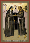 Giclée Print - Meeting of Sts. Francis and Clare by R. Lentz