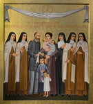 Giclée Print - Sts. Louis and Zélie Martin with St. Thérèse of Lisieux and Siblings by P. Orlando