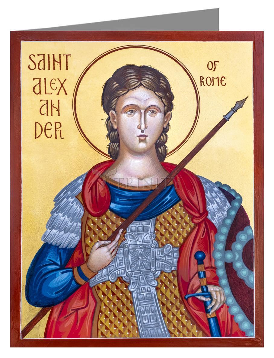 St. Alexander of Rome - Note Card Custom Text