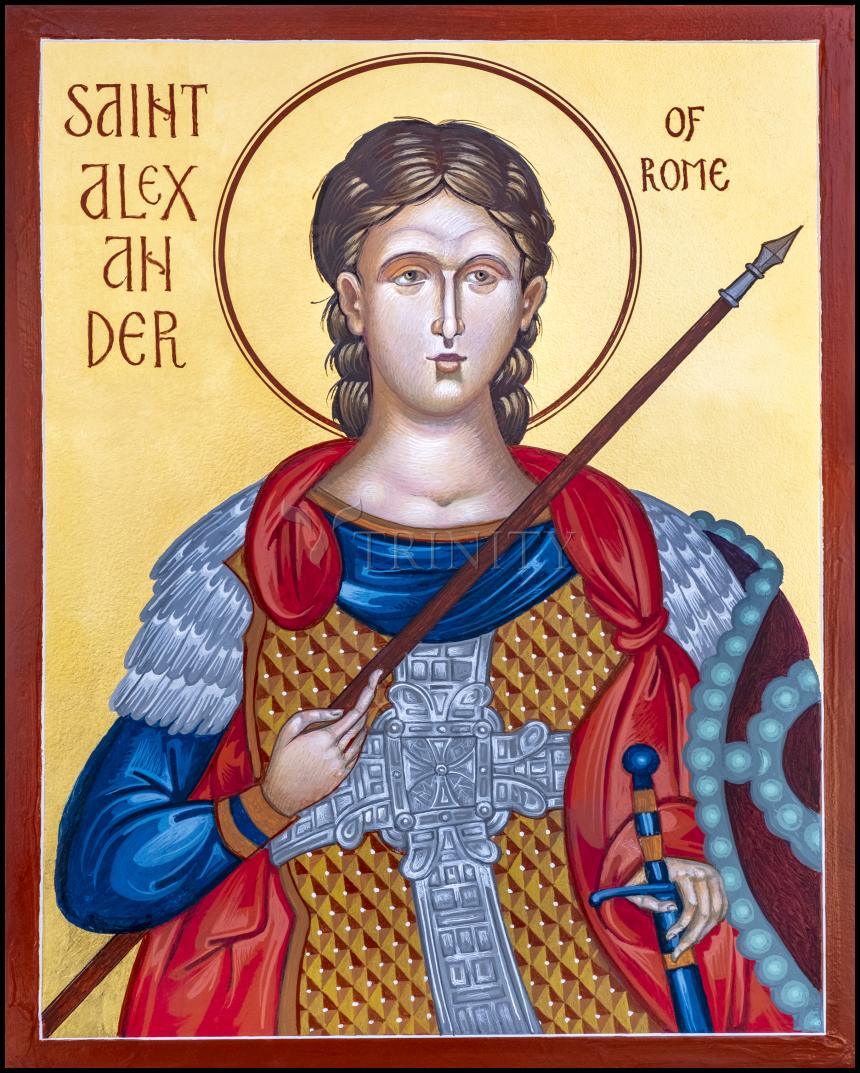 St. Alexander of Rome - Wood Plaque