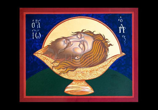Beheading of St. John the Baptist - Holy Card