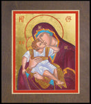 Wood Plaque Premium - Blessed Virgin Mary by R. Gerwing