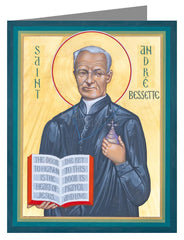 Custom Text Note Card - St. André Bessette by R. Gerwing