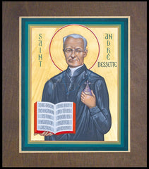 Wood Plaque Premium - St. André Bessette by R. Gerwing