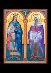 Holy Card - Sts. Elizabeth and Louis by R. Gerwing