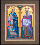 Wood Plaque Premium - Sts. Elizabeth and Louis by R. Gerwing