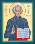 Wood Plaque - Bl. Basil Moreau by R. Gerwing