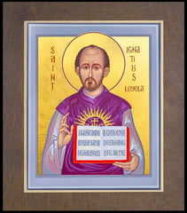 Wood Plaque Premium - St. Ignatius Loyola by R. Gerwing