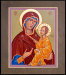 Wood Plaque Premium - Madonna and Child by R. Gerwing