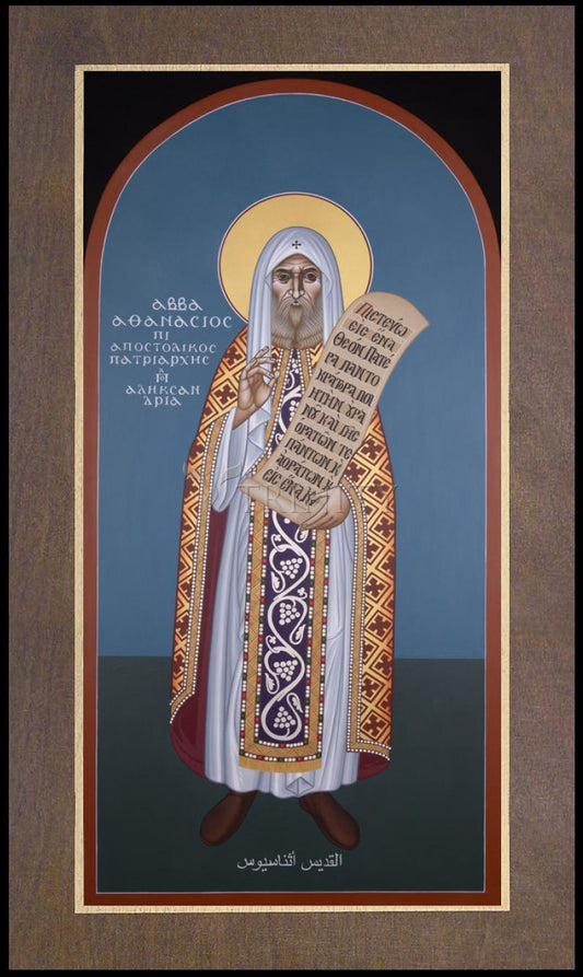 St. Athanasius the Great - Wood Plaque Premium