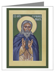 Custom Text Note Card - St. Herman of Alaska by R. Lentz