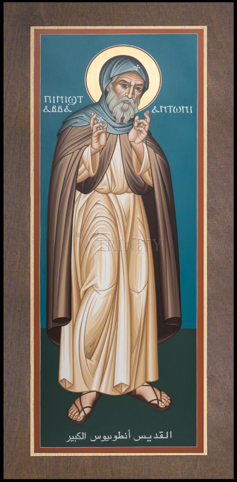 St. Antony of Egypt - Wood Plaque Premium